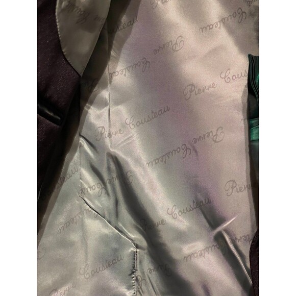 Men’s 3 pc vtg black Tuxedo R42 Pierre Cousteau Suit Formal - Picture 6 of 12